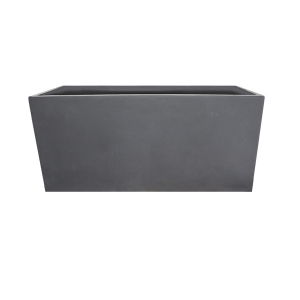 Grey Fiberglass Rectangular Planter, 18 x 18 x 39''