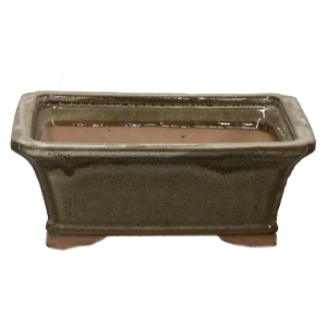 Square cream planter 10 x 8 x 4''