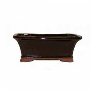 Square brown planter 10x8x4''