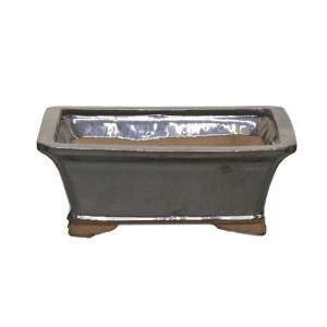 Square charcoal planter 8 x 6 x 3''