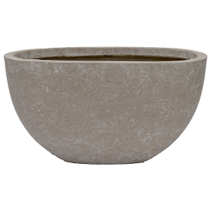 Half Sphere Cement Pot, 11 x 12 x 20,5''