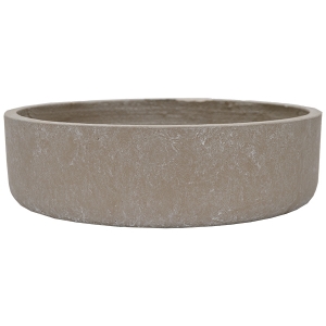 Grey Cement Saucer Planter, 5 x 18''