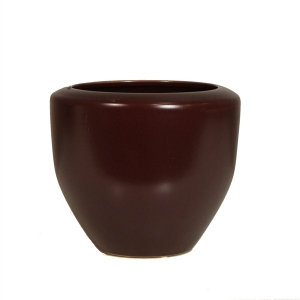 Eggplant round vase 6x6x5,5''