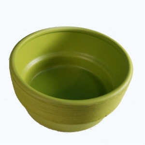 Lime round vase 6.3x6.3x3''